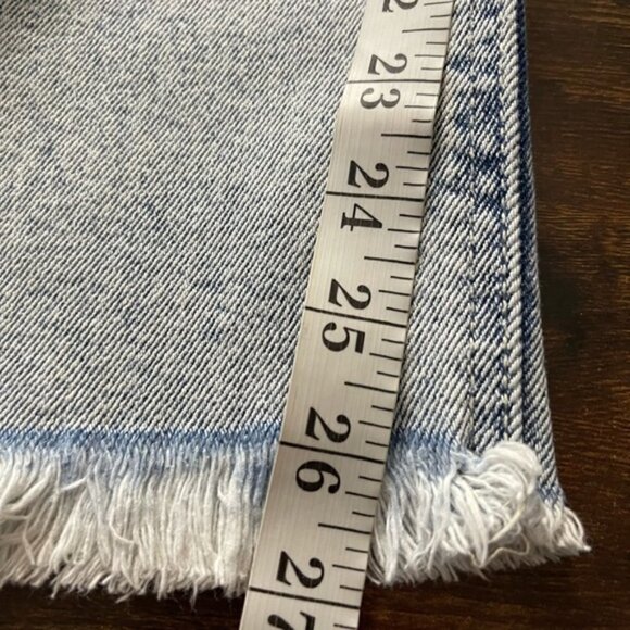 Wrangler retro light acid wash high rise ankle raw hem jeans size 26 - Picture 9 of 13